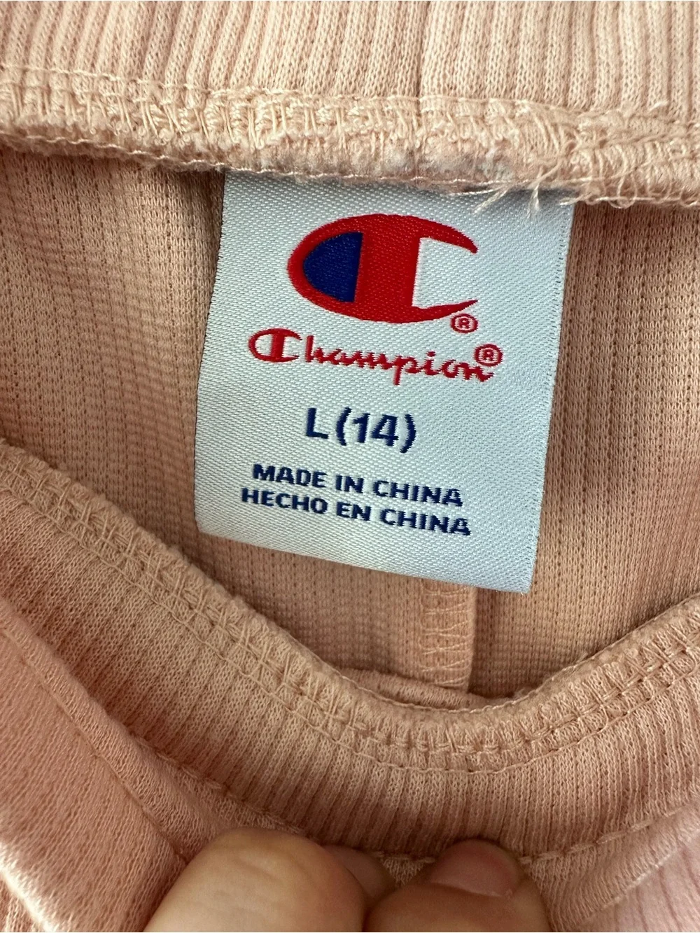 Champion light-pink Wide-Leg Sweatpants size L(14)